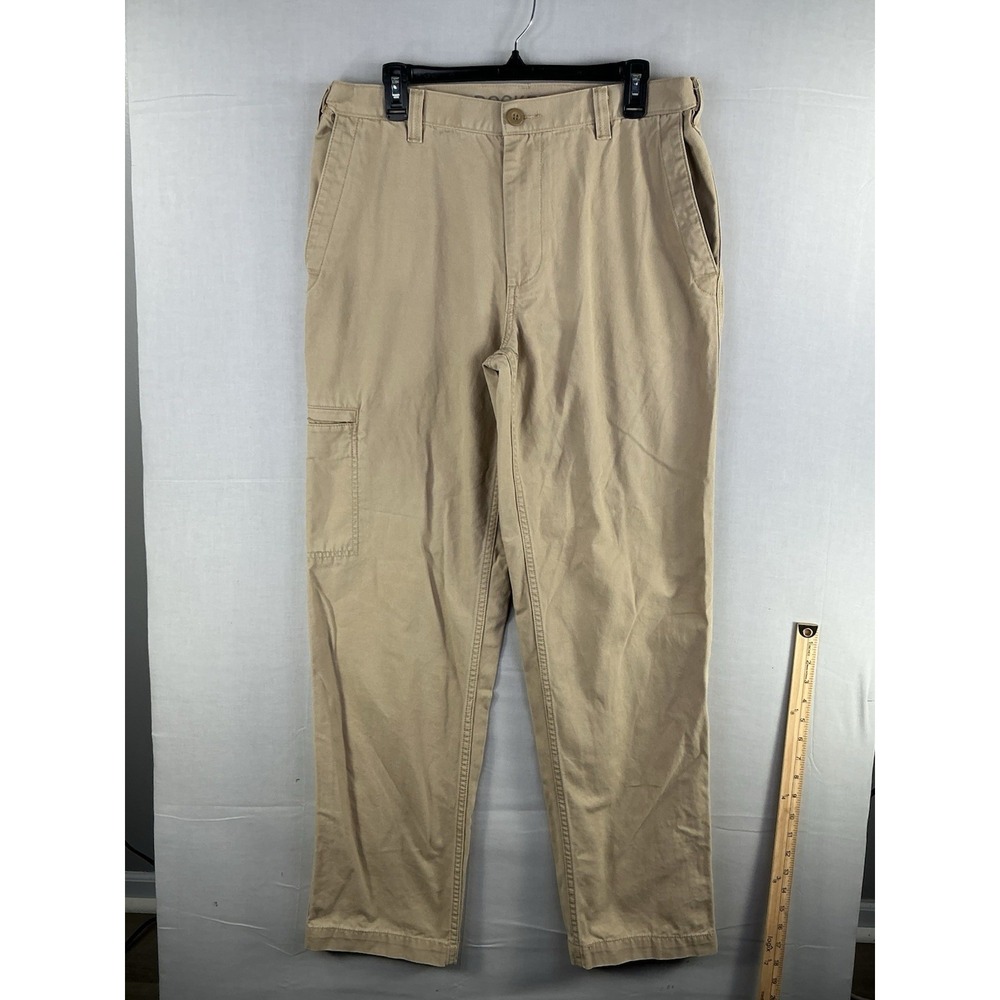 Dockers Men's Khaki Cargo‎ Pants 34x34 Tan Straight Leg Cotton Casual